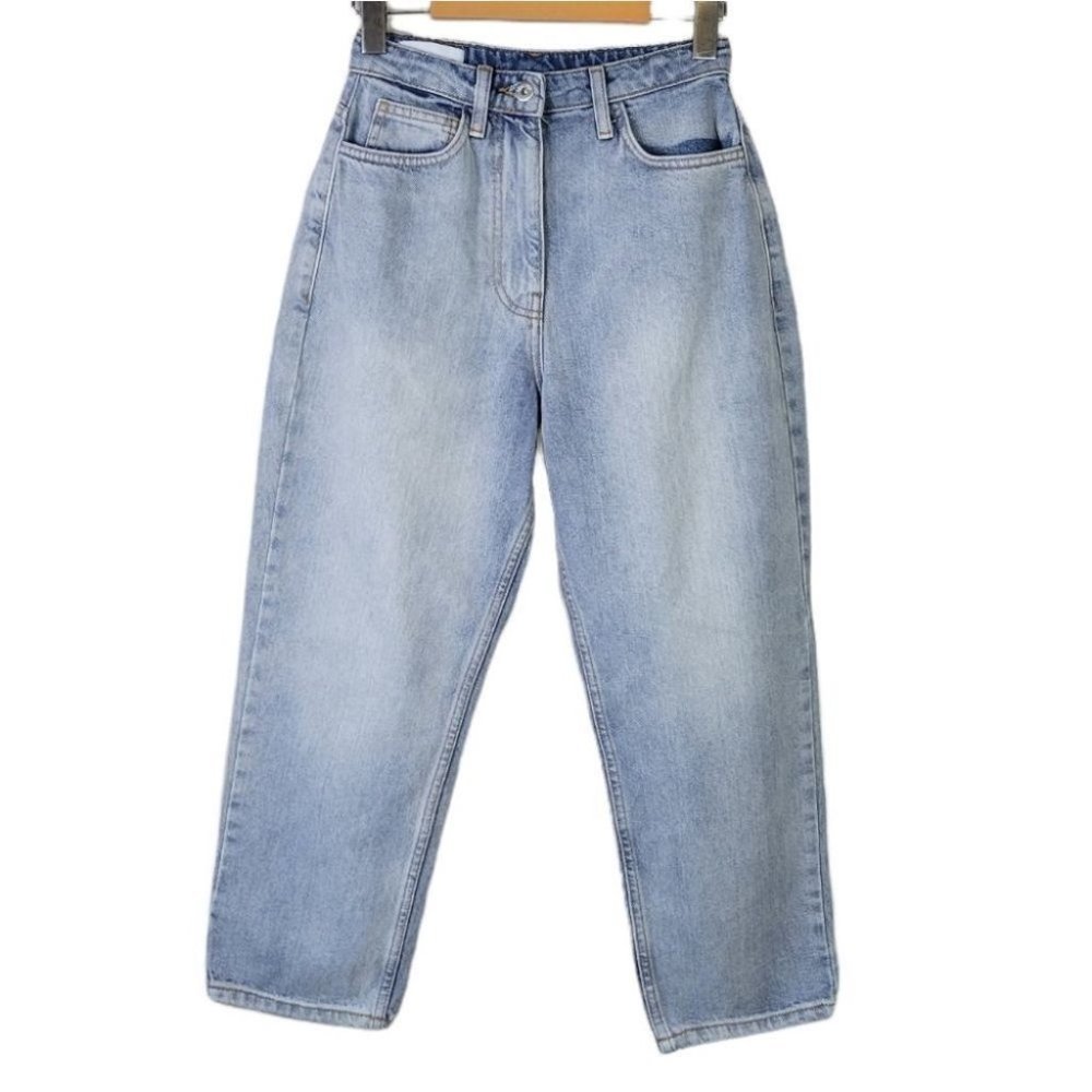 COLLUSION ASOS X006 Mom Jean High Rise Light Wash Petite 26